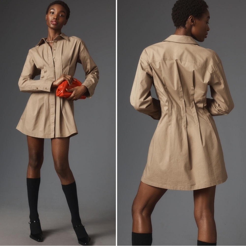 NWT Anthropologie pilcro pintuck shirt dress